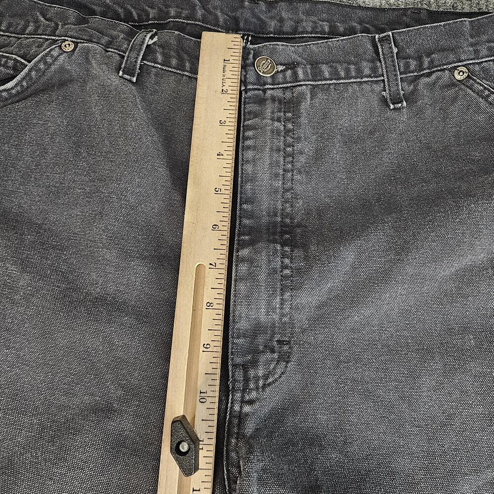 Dickies Carpenter Pants Mens 44 x 30 Gray Denim Workwear Utility Pocket Hammer - Picture 6 of 12